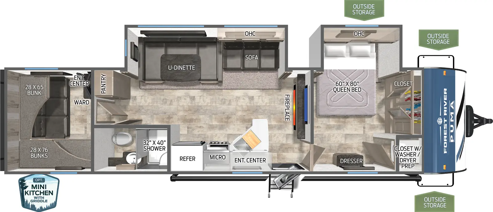 Puma 29BHSQ - DSO Floorplan